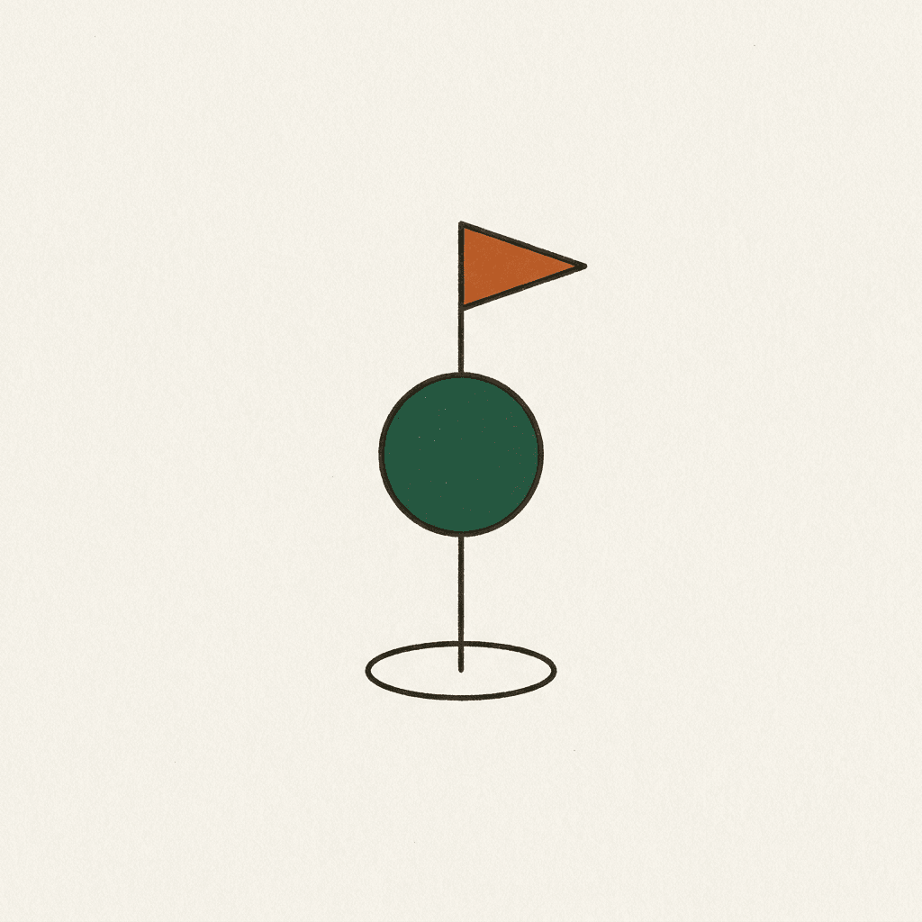 Illustration of a map pin marker with a small flag